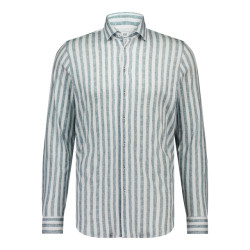 Blue Industry Streepmotief jersey overhemd