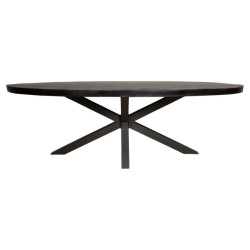 Starfurn Eetkamertafel denver black | ovaal | 300 cm