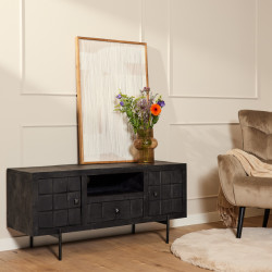 Starfurn Tv meubel brandy black | 120 cm