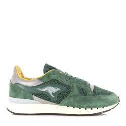 Kangaroos Coil r1 tech | evergreen/mustard lage sneakers heren