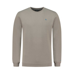 Ballin Amsterdam Trui crewneck chest w23 taupe